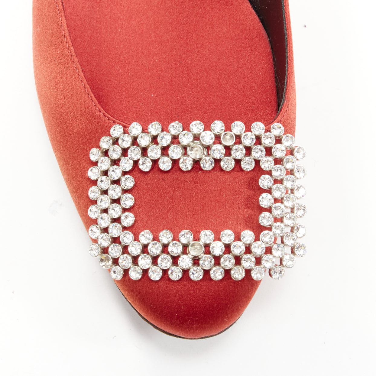 Roger Vivier Satin Crystal Flats - Detail 2