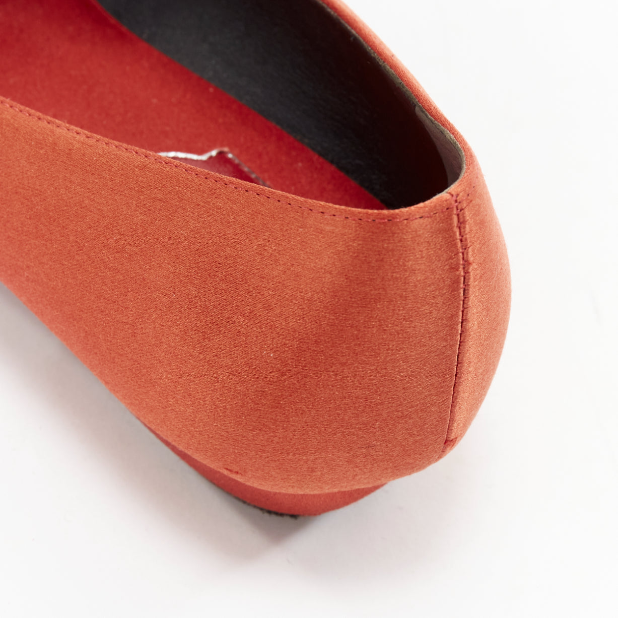 Roger Vivier Satin Crystal Flats - Image 10