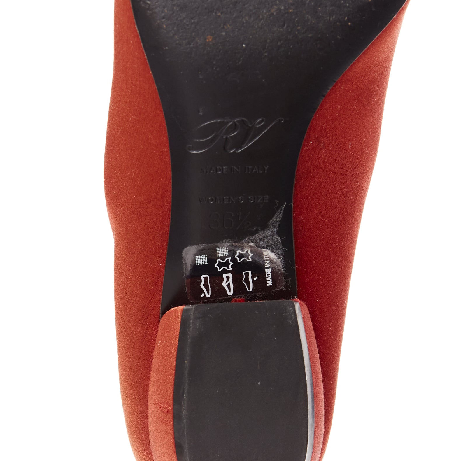 Roger Vivier Satin Crystal Flats - Image 12