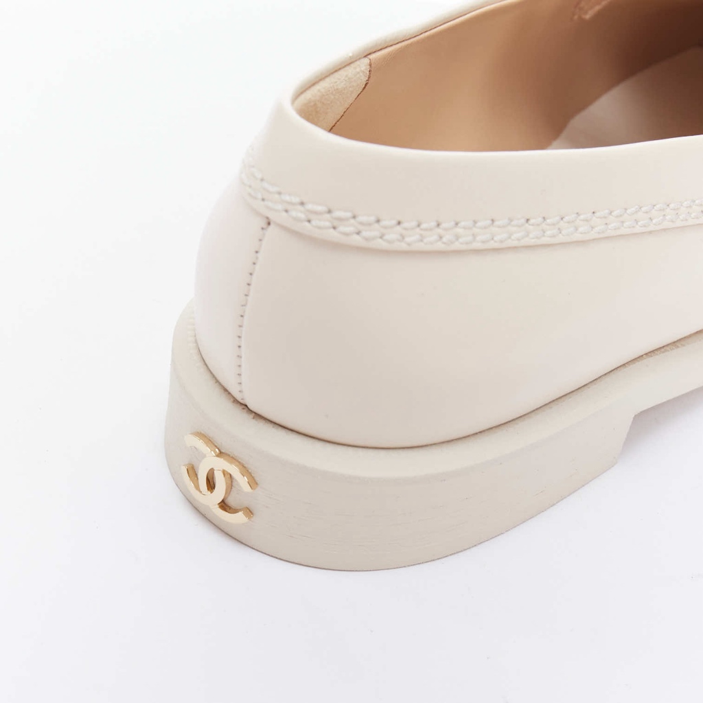 Chanel Heart Charm Loafers - Image 11