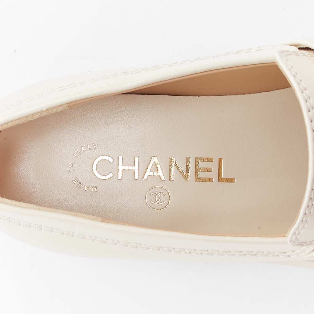Chanel Heart Charm Loafers - Image 12