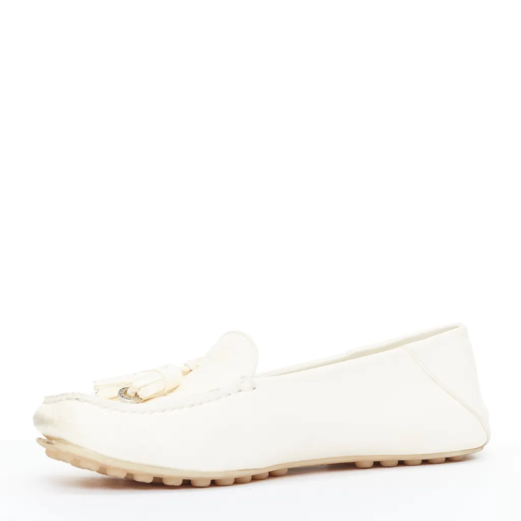 Loro Piana Dot Sole Walk Beige Leather Fair - Model View
