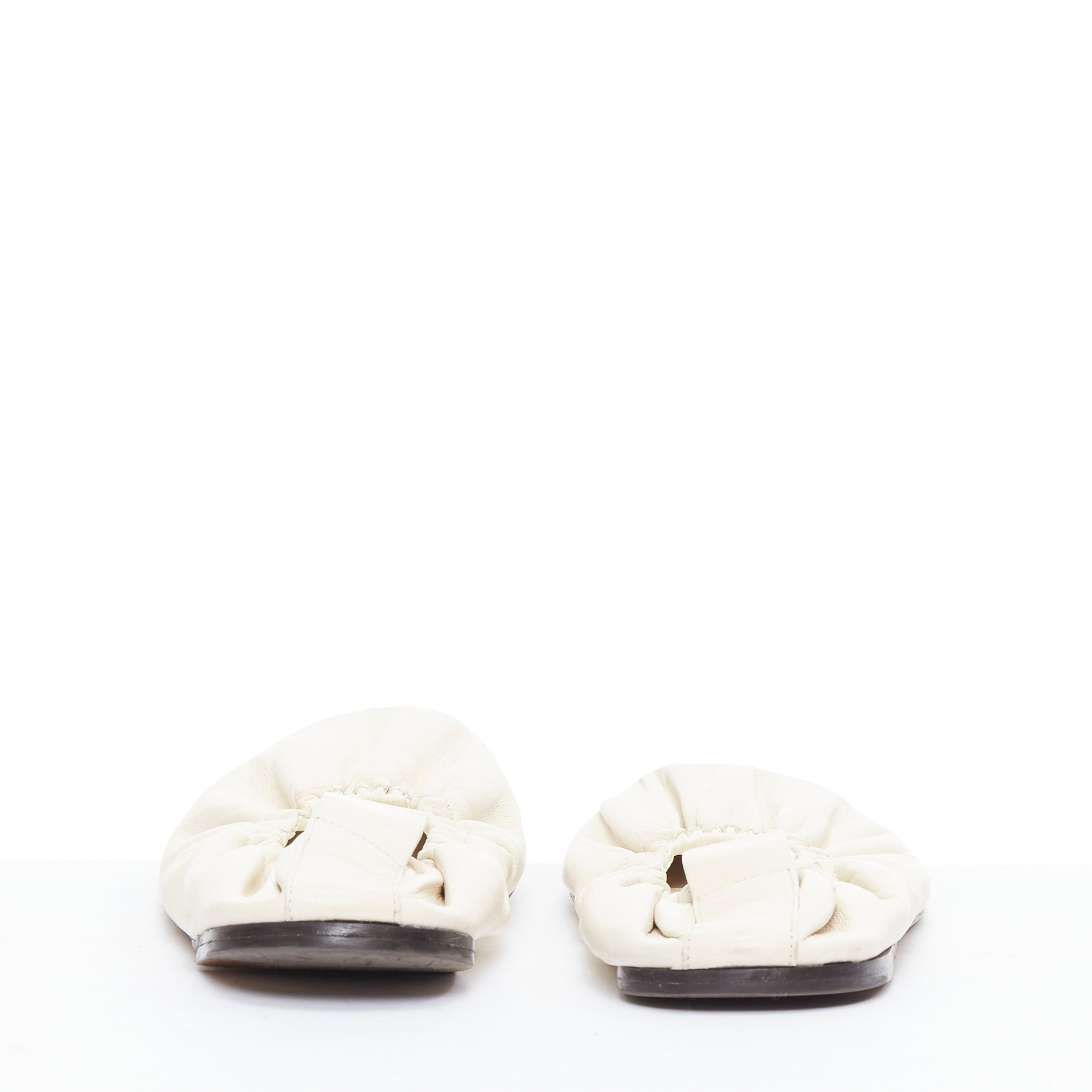 The Row Ruched Ballerina Flats - Side view