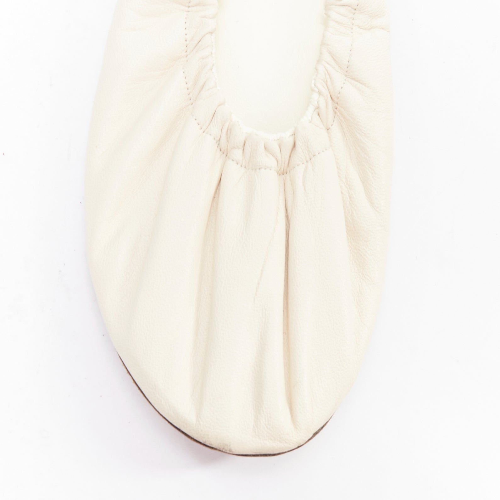 The Row Ruched Ballerina Flats - Detail 1