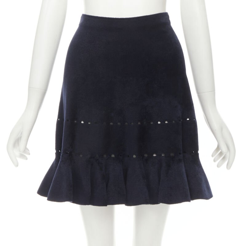 Alaïa Geometric Flared Skirt
