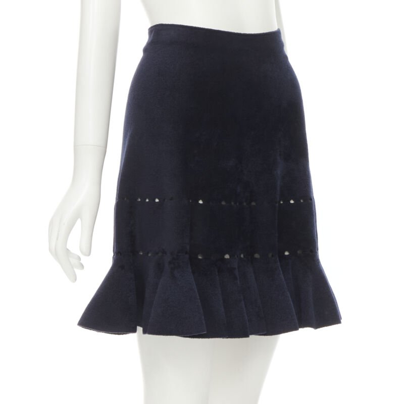 Alaïa Geometric Flared Skirt - Image 6