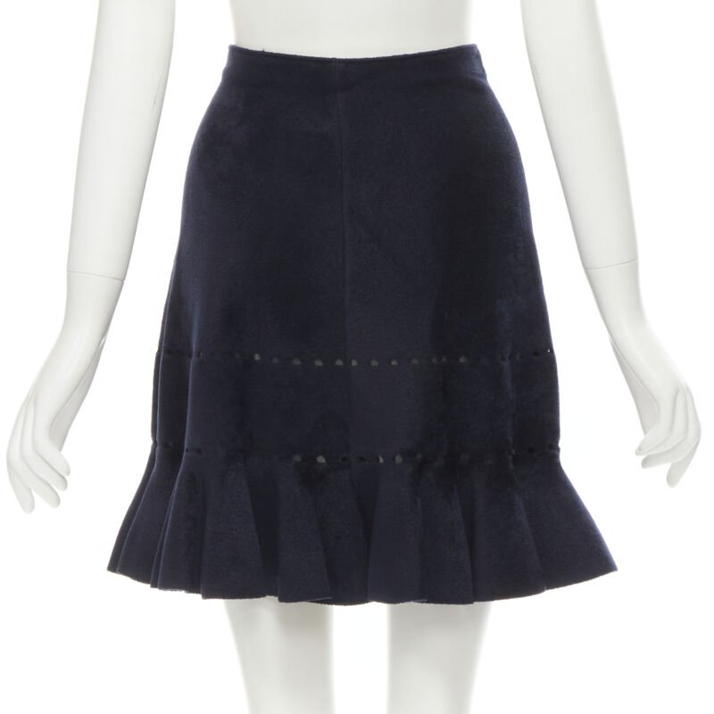 Alaïa Geometric Flared Skirt - Side view