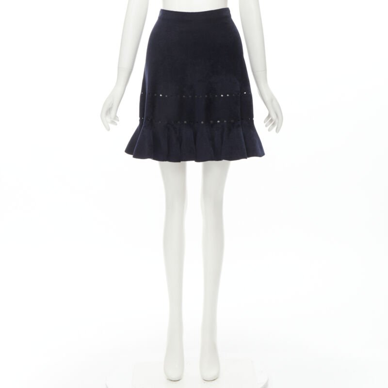 Alaïa Geometric Flared Skirt - Image 11