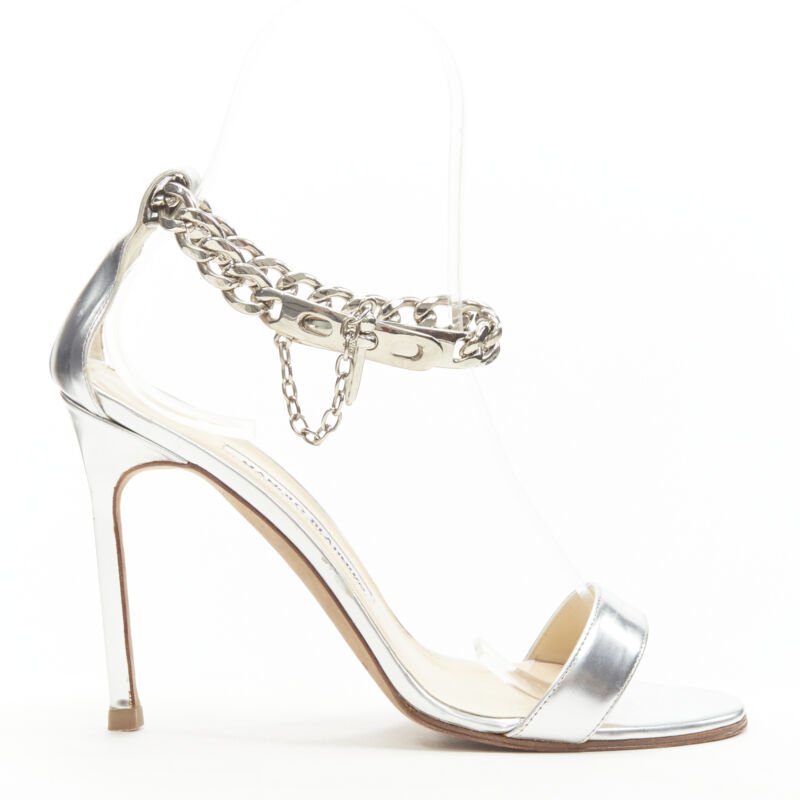 Manolo Blahnik Chain Strap Sandals