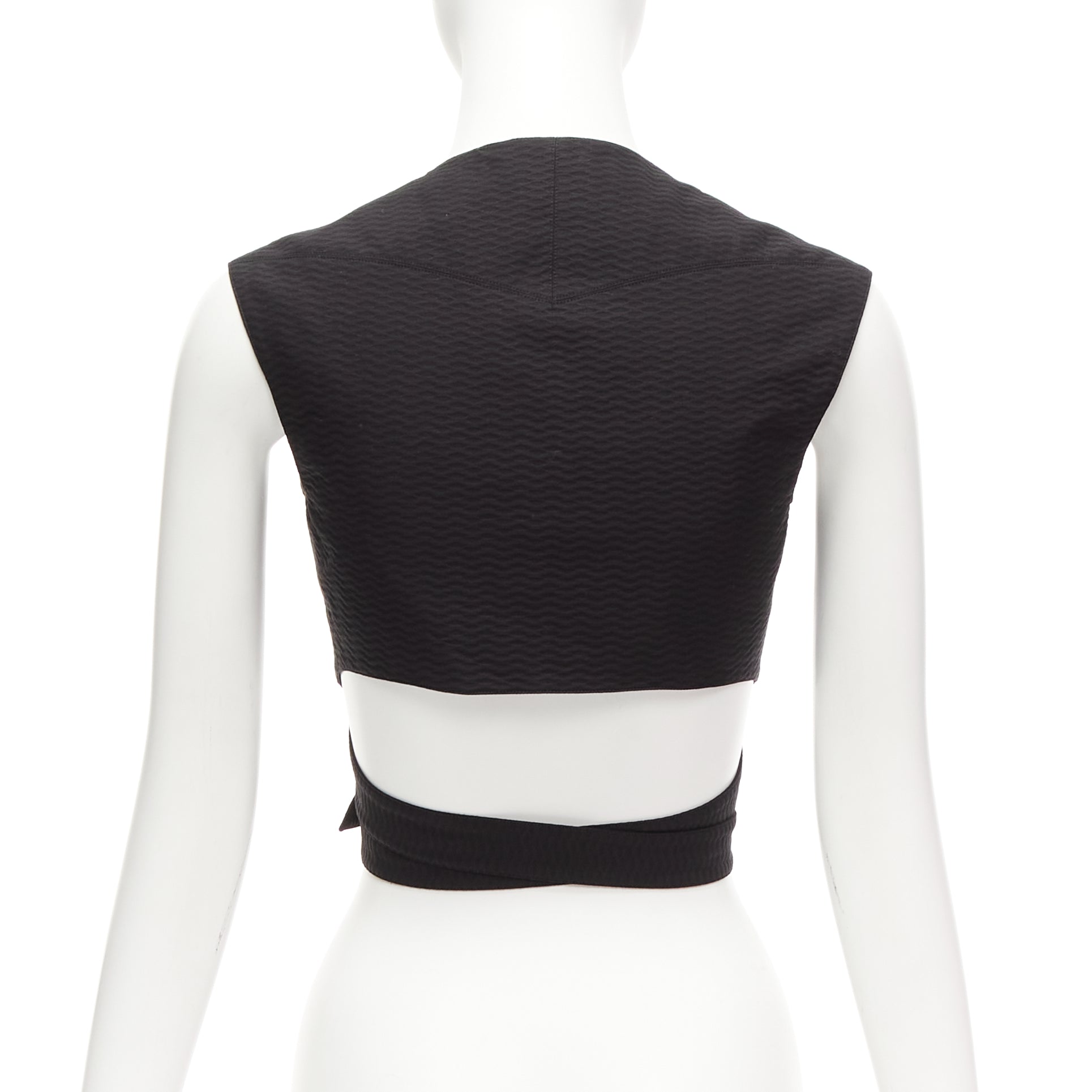 Alaïa Jacquard Wrap Top - Side view