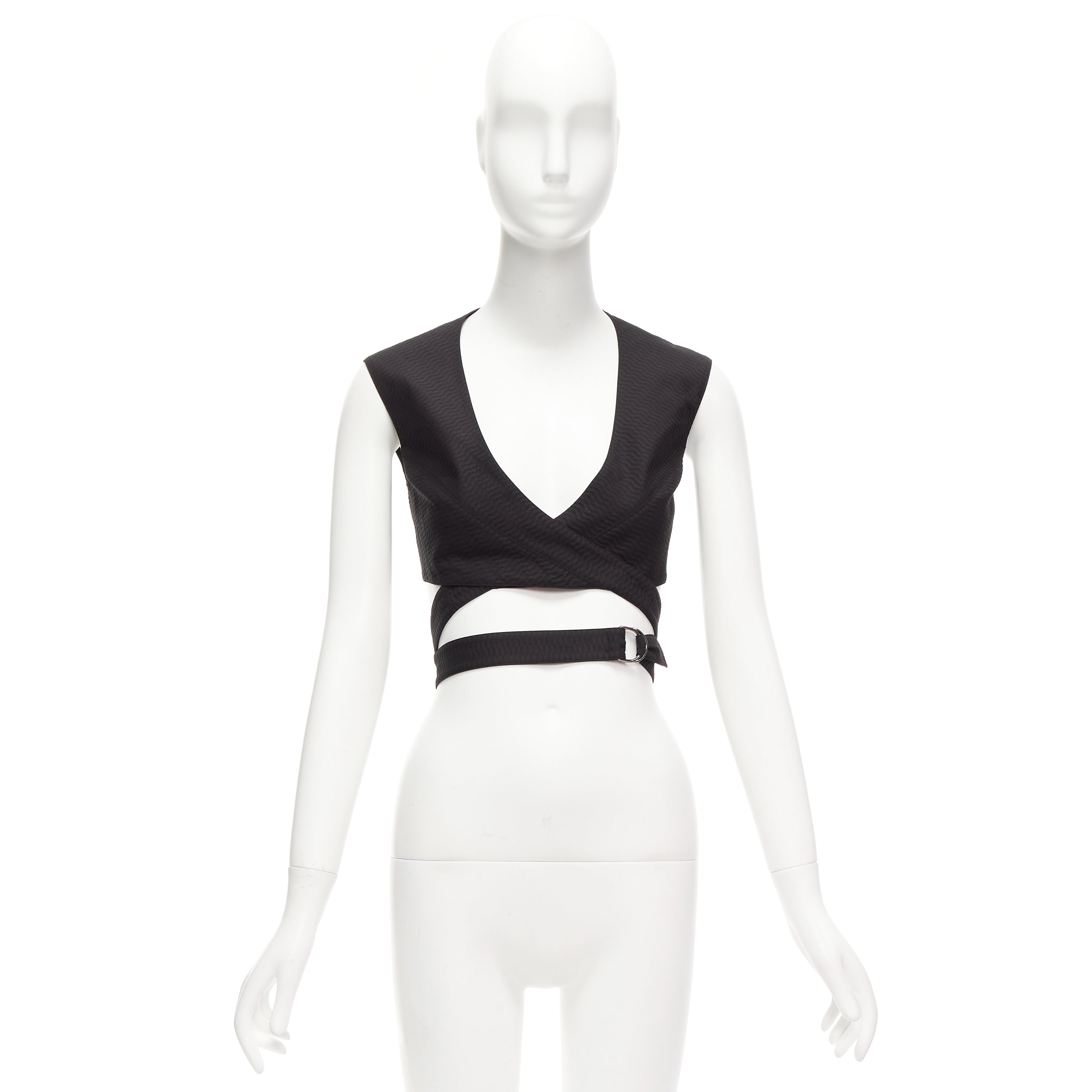 Alaïa Jacquard Wrap Top - Image 11