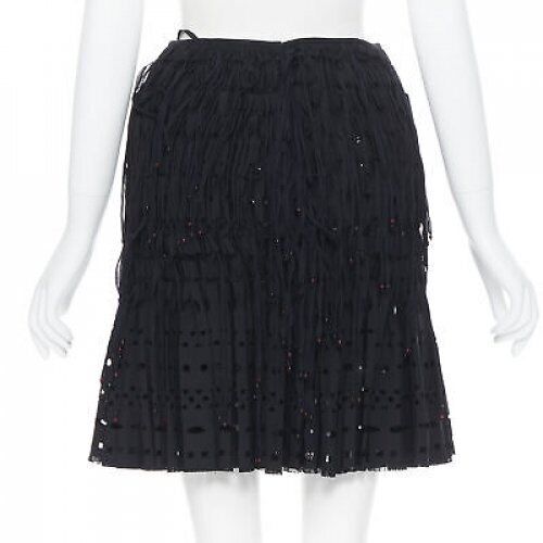 Alaïa Fringe Pleated Skirt - Side view