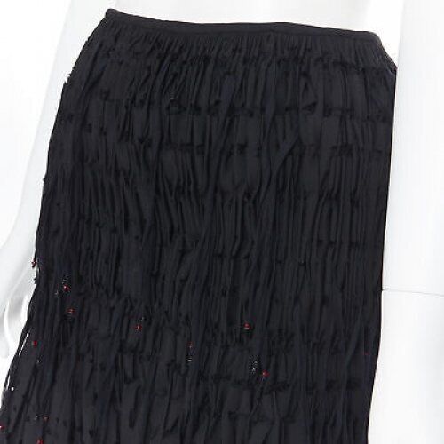 Alaïa Fringe Pleated Skirt - Image 10