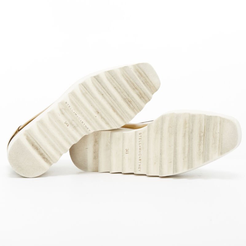 Stella Mccartney Gold Platform Brogue - Image 14
