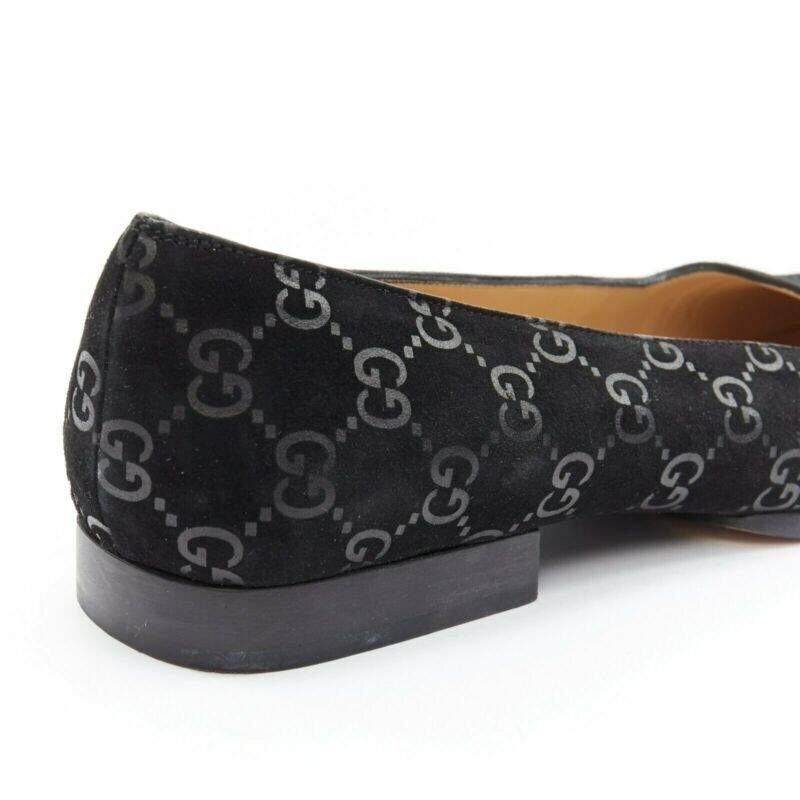 Gucci Monogram Square Loafers - Image 11