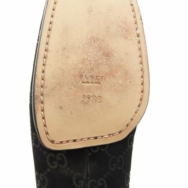 Gucci Monogram Square Loafers - Image 13