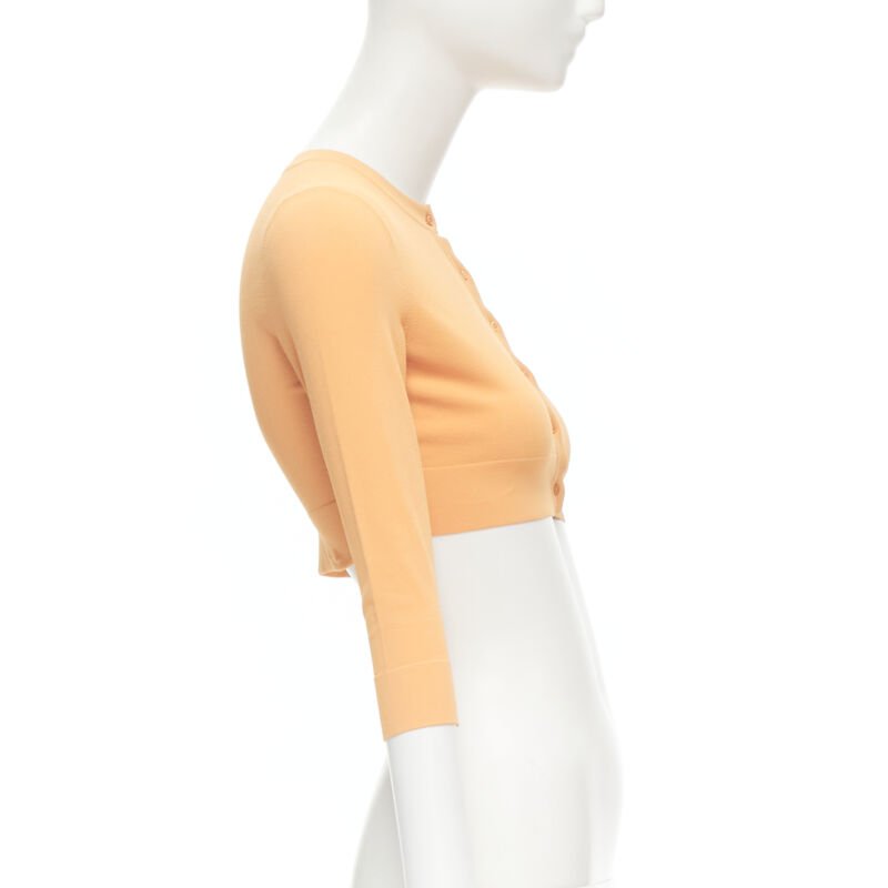 Alaïa Cropped Knit Cardigan - Side view