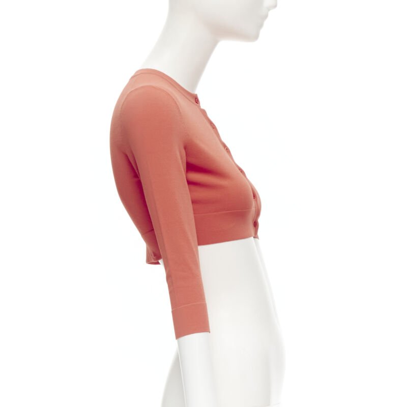 Alaïa Cropped Stretch Cardigan - Side view