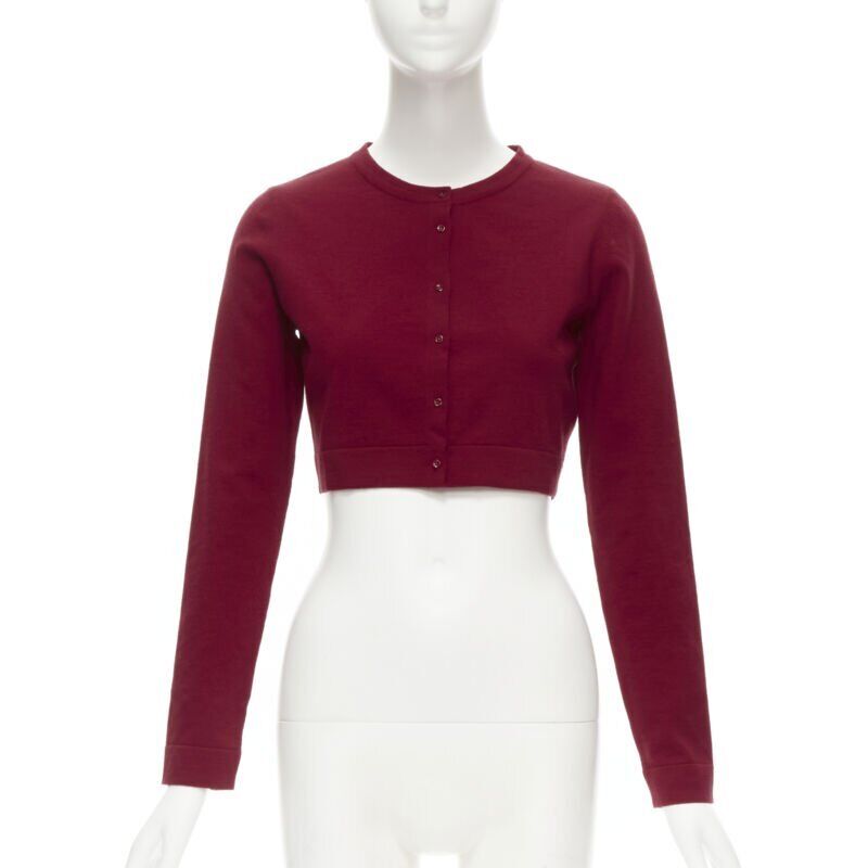 Alaïa Garance red cardigan