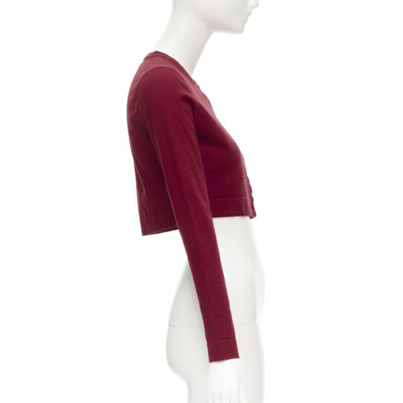 Alaïa Garance red cardigan - Side view