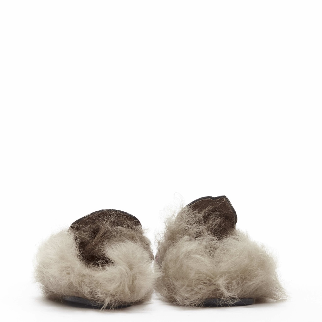Gucci Floral Fur Loafers - 4