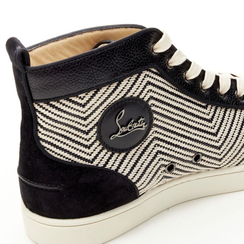 Christian Louboutin Chevron High Tops - Image 10