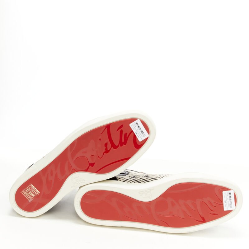 Christian Louboutin Chevron High Tops - Image 13