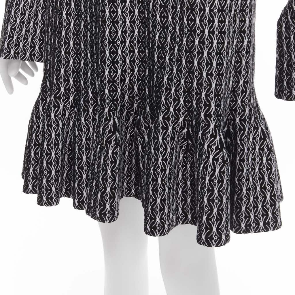 Alaïa Jacquard Flared Dress - Back view