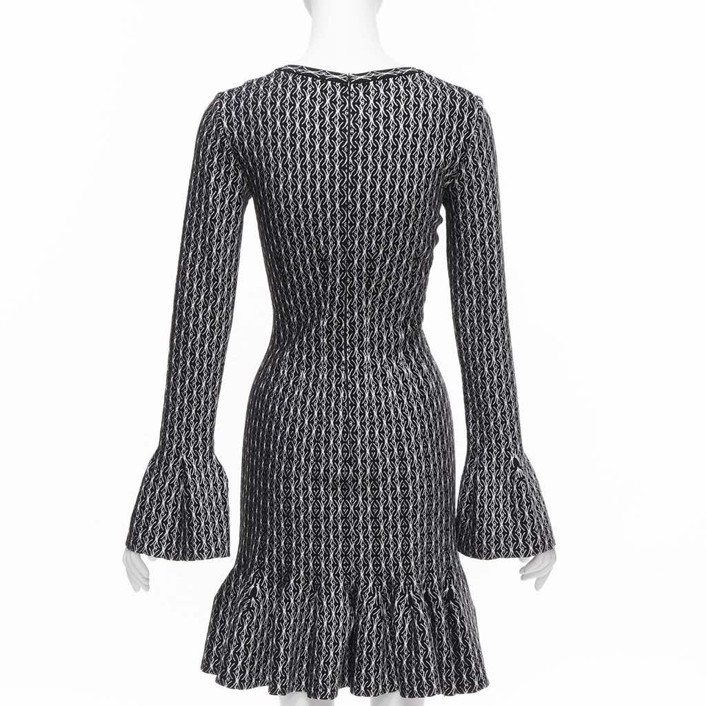 Alaïa Jacquard Flared Dress - Side view