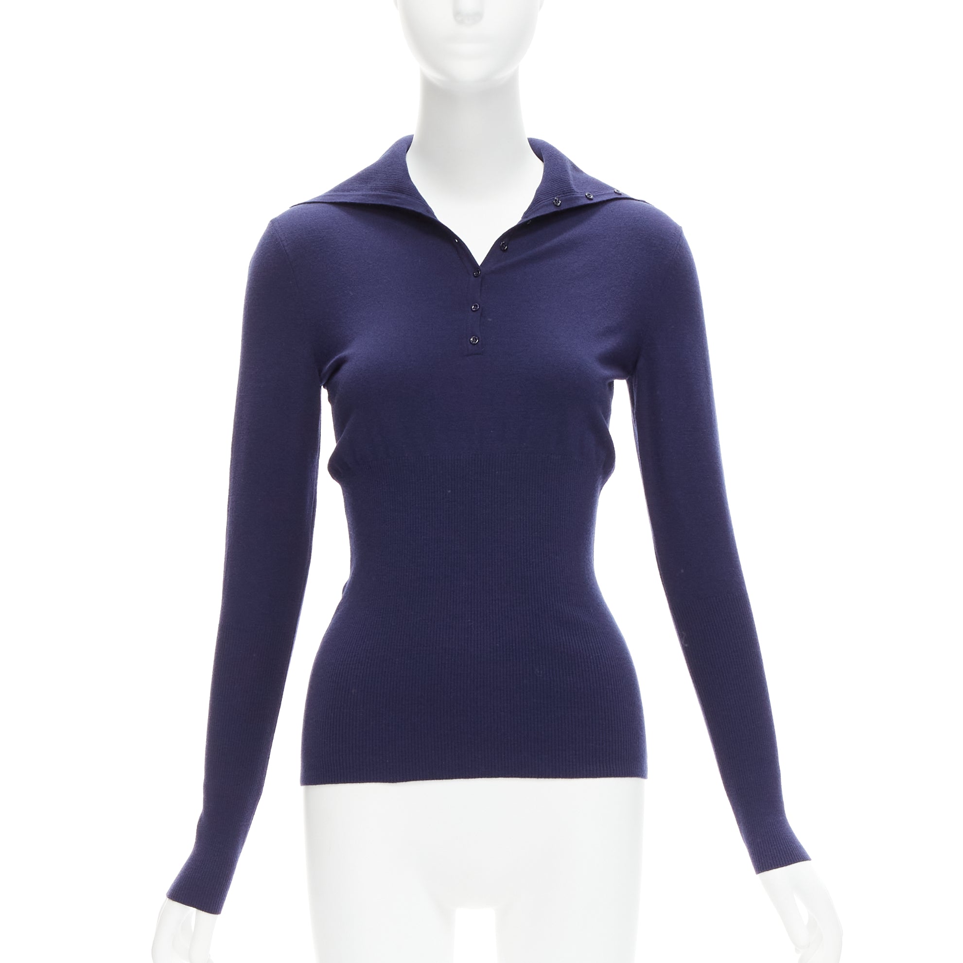 Alaïa Button Turtleneck Top