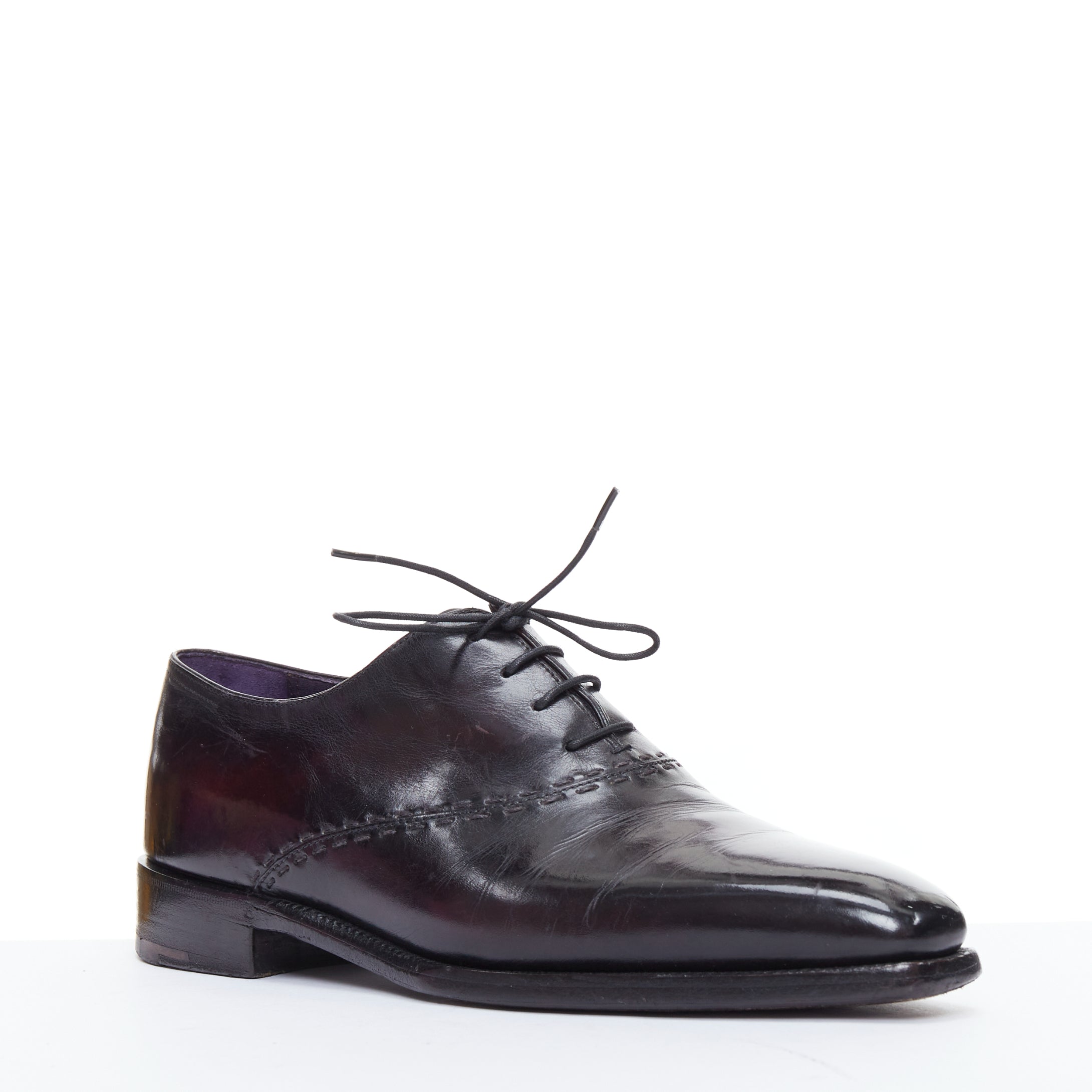 Berluti Overstitched Brogues - Back view