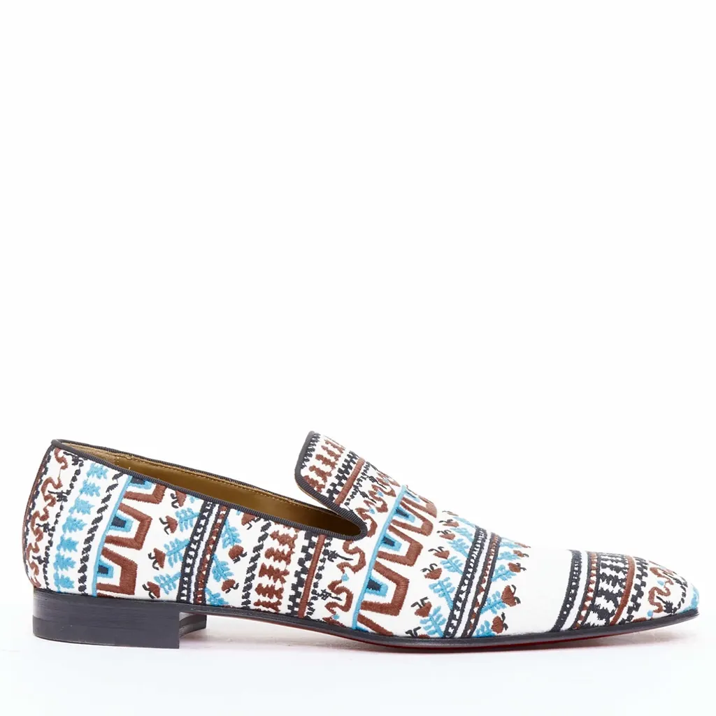 Christian Louboutin Limited Edition Dandelion Greek Flat MultiColor Never worn - Front View