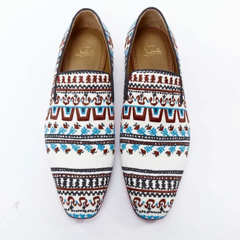 Christian Louboutin Limited Edition Dandelion Greek Flat MultiColor Never worn - Back View