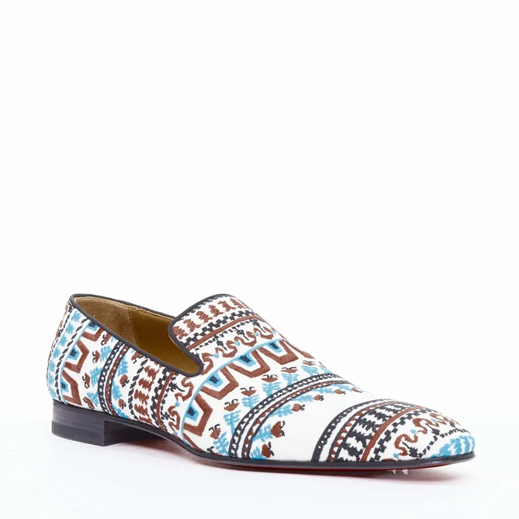 Christian Louboutin Limited Edition Dandelion Greek Flat MultiColor Never worn - Inside View