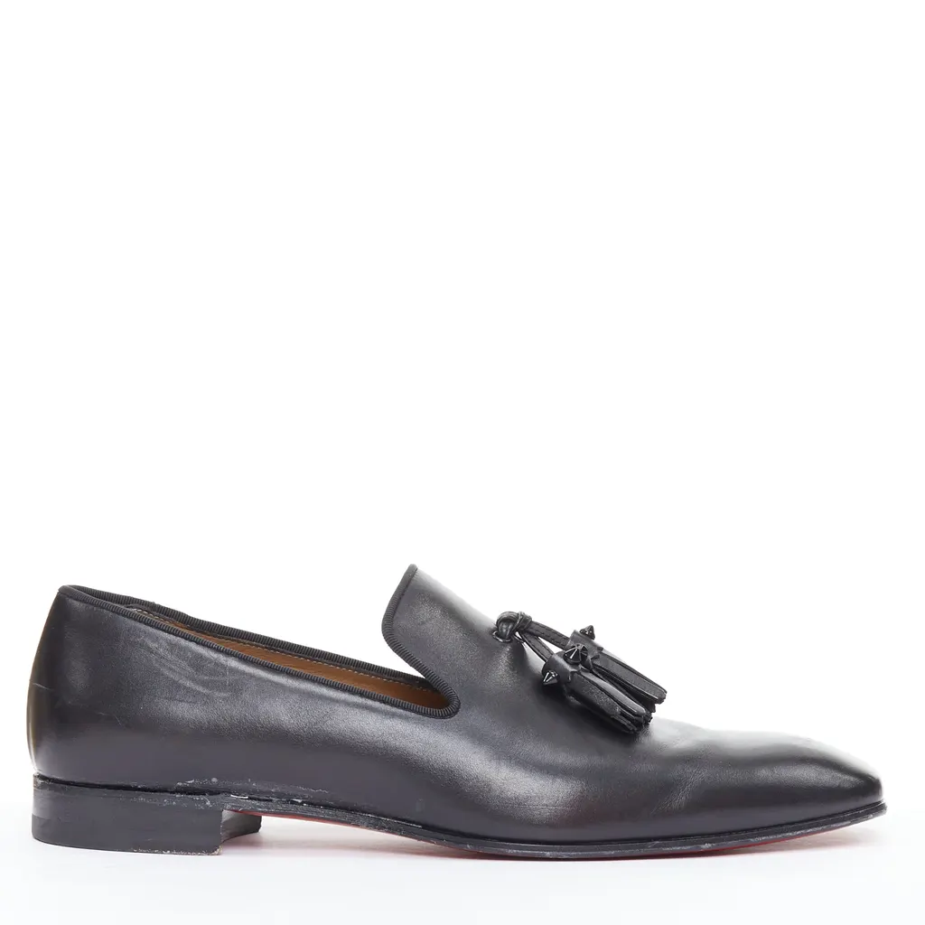 Christian Louboutin Dandelion Black Leather Fair - Front View