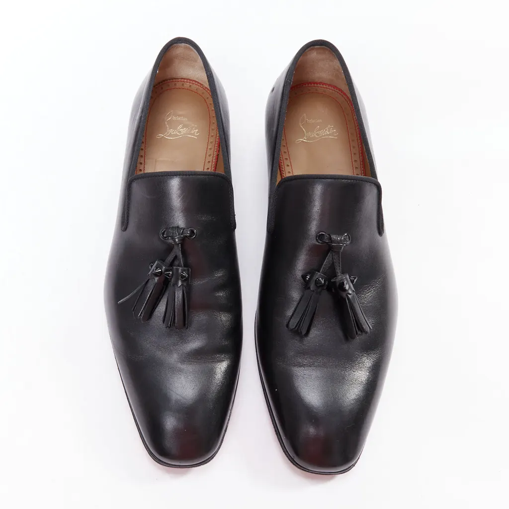 Christian Louboutin Dandelion Black Leather Fair - Back View