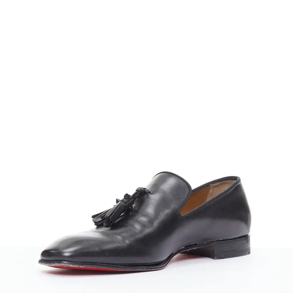 Christian Louboutin Dandelion Black Leather Fair - Model View