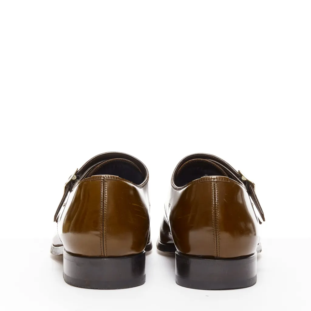 Tom Ford Monk Strap Loafers Brown Leather Fair - Box View