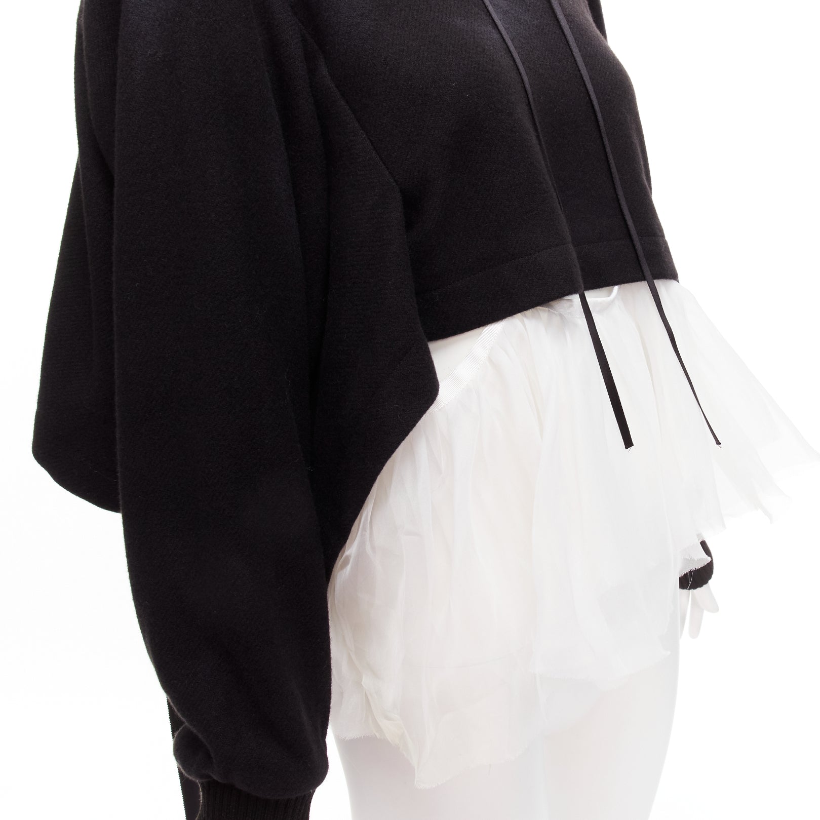 Unsigned / متعددة Tulle Layer Hoodie - Detail 1