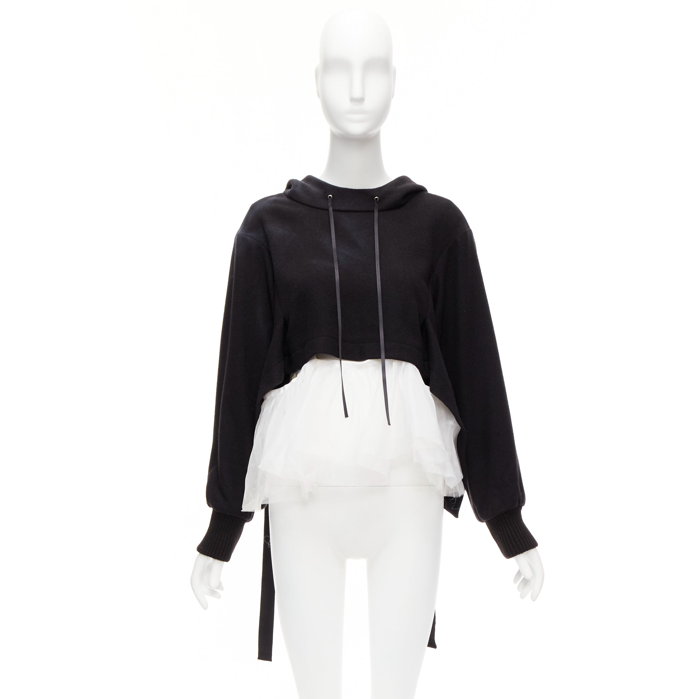 Unsigned / متعددة Tulle Layer Hoodie - Image 11