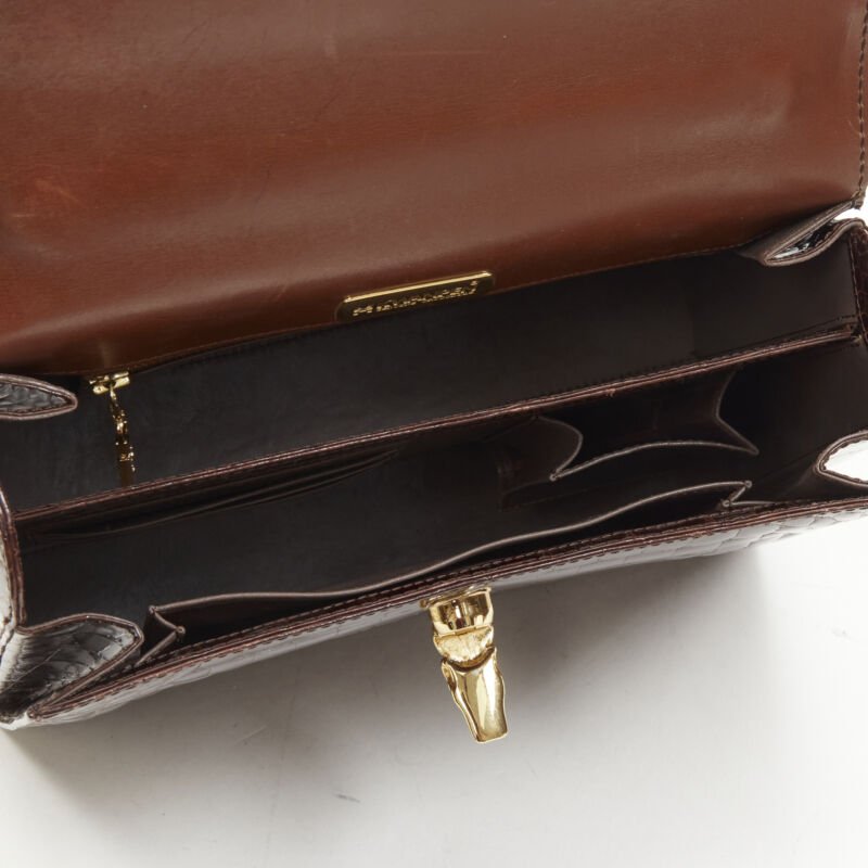 Unsigned / متعددة Polished Leather Bag - Image 13