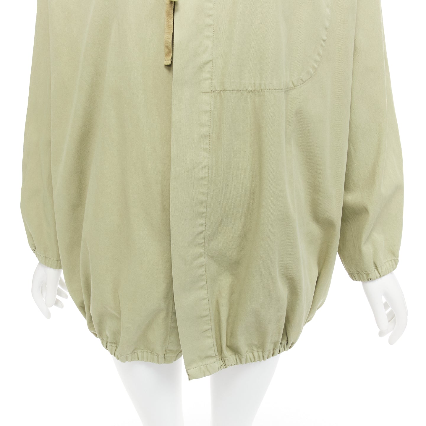 Unsigned / متعددة Green Drawstring Parka - Image 10