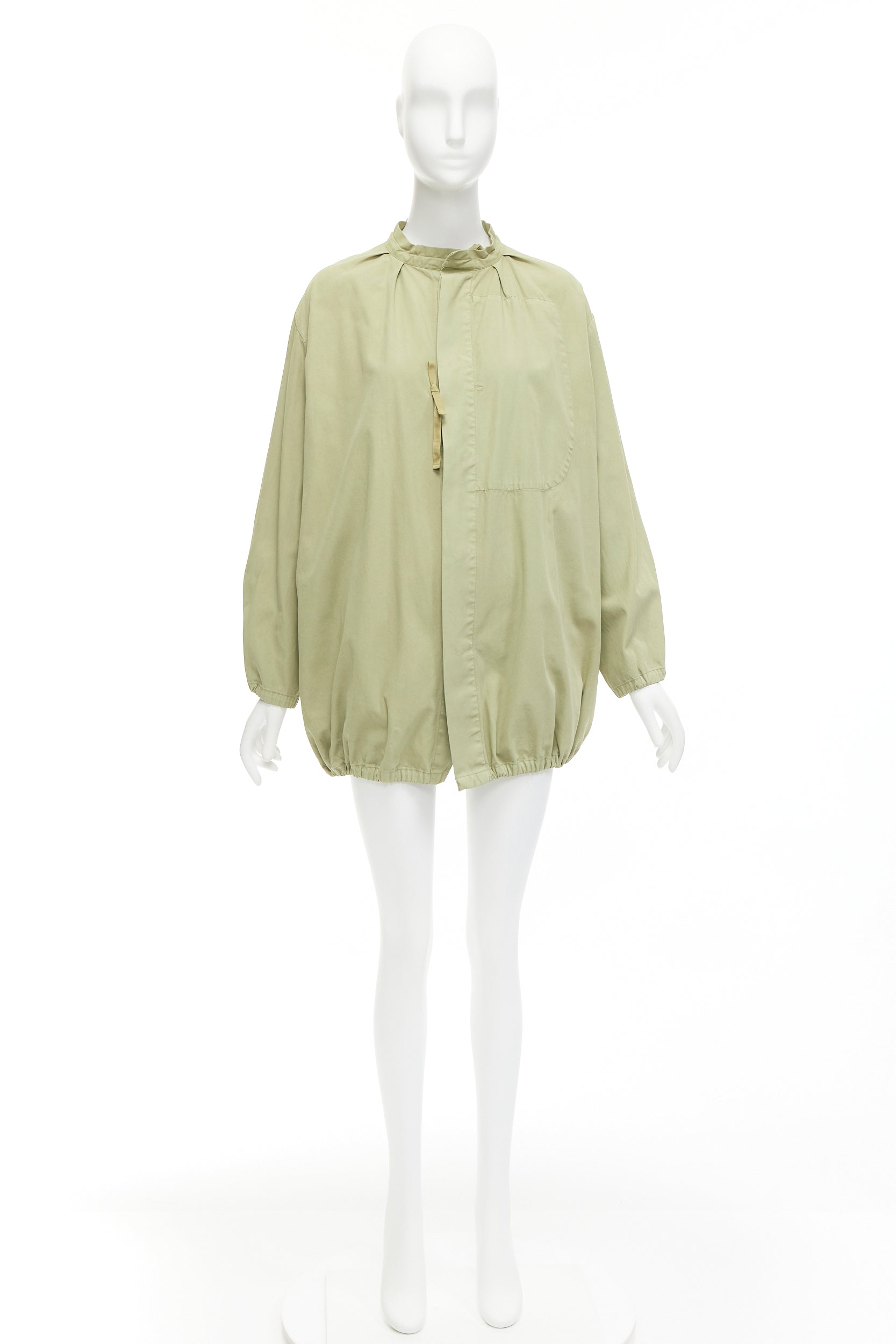 Unsigned / متعددة Green Drawstring Parka - Image 12