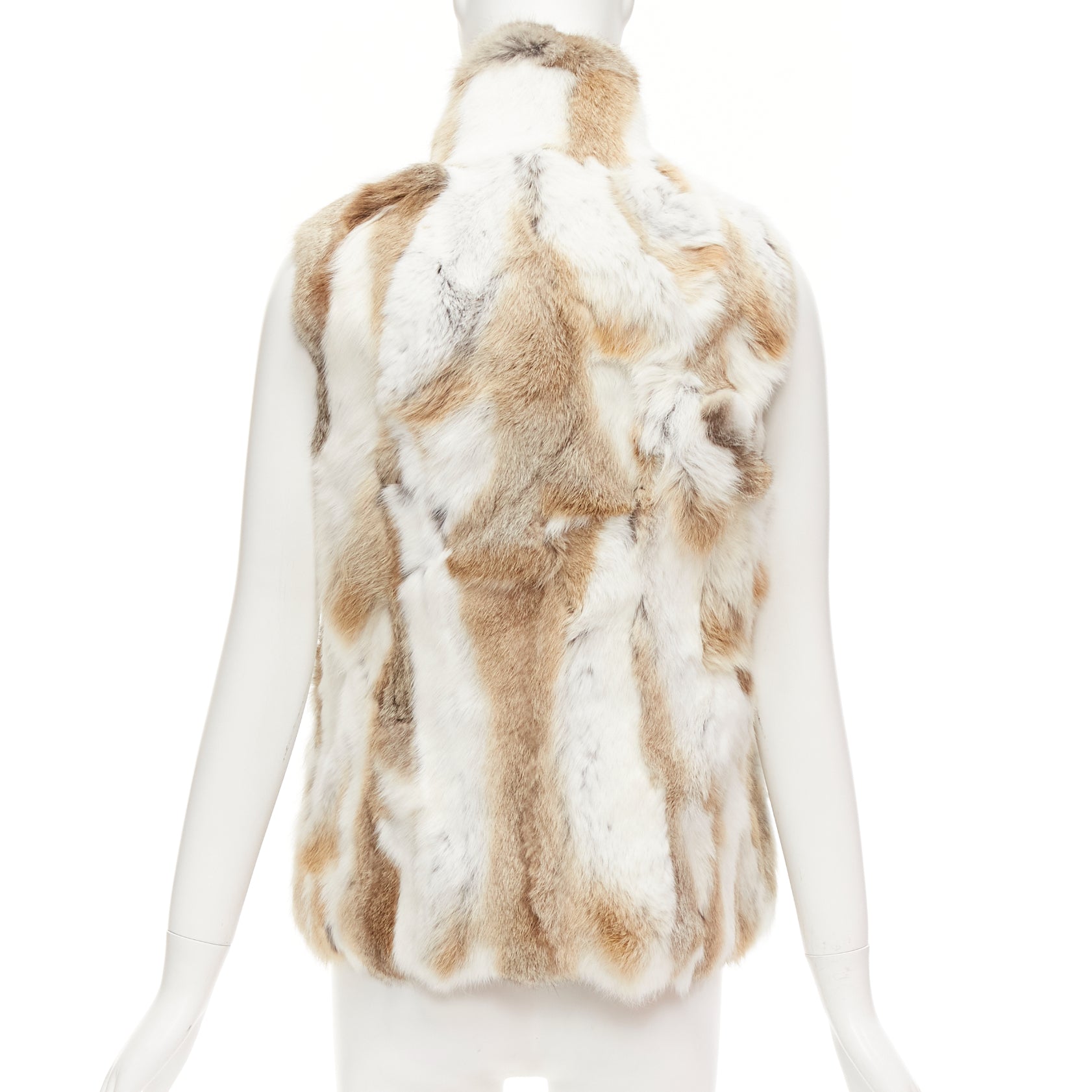 Unsigned / متعددة Brown Patchwork Vest - Detail 1