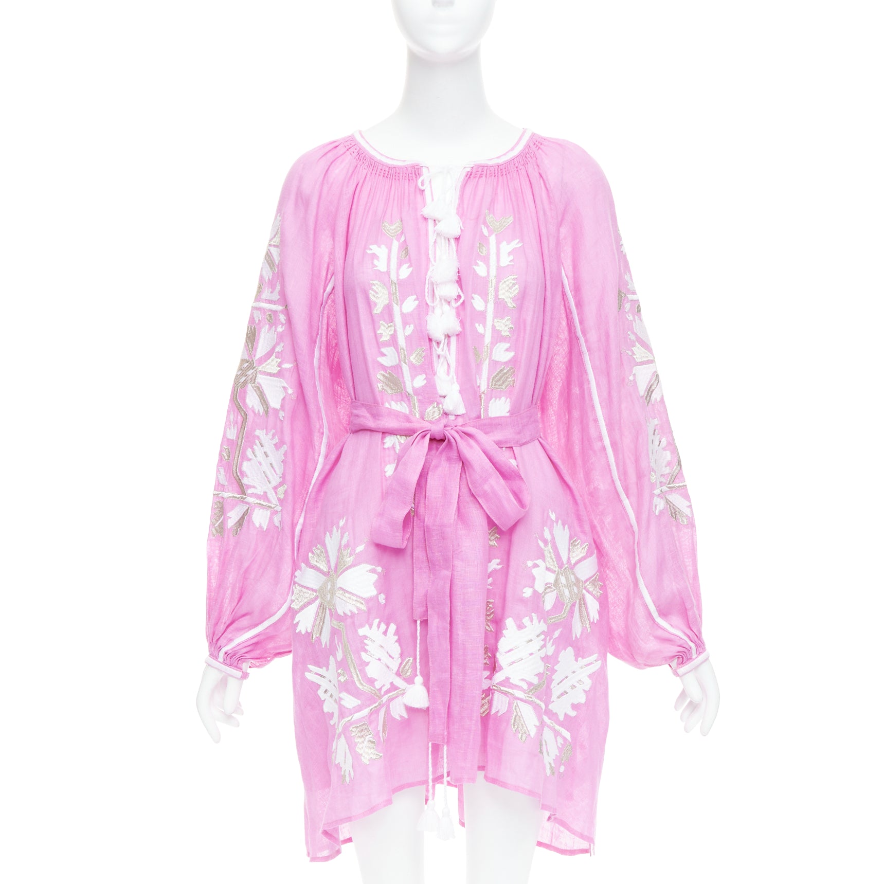 Unsigned / متعددة Embroidery Boho Dress