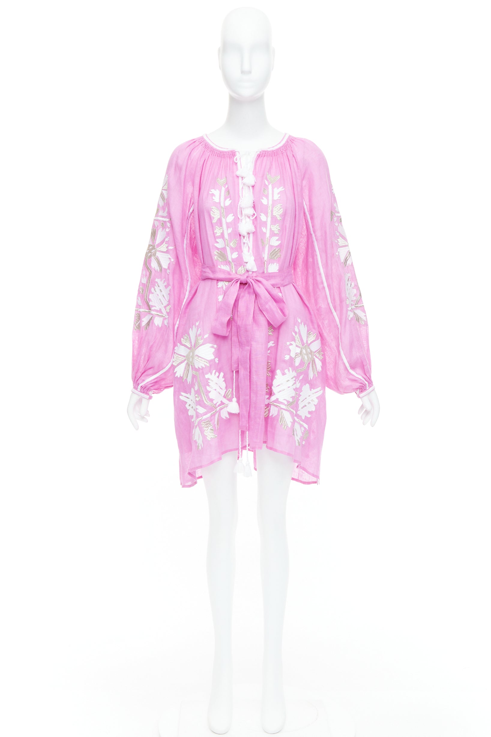 Unsigned / متعددة Embroidery Boho Dress - Image 11