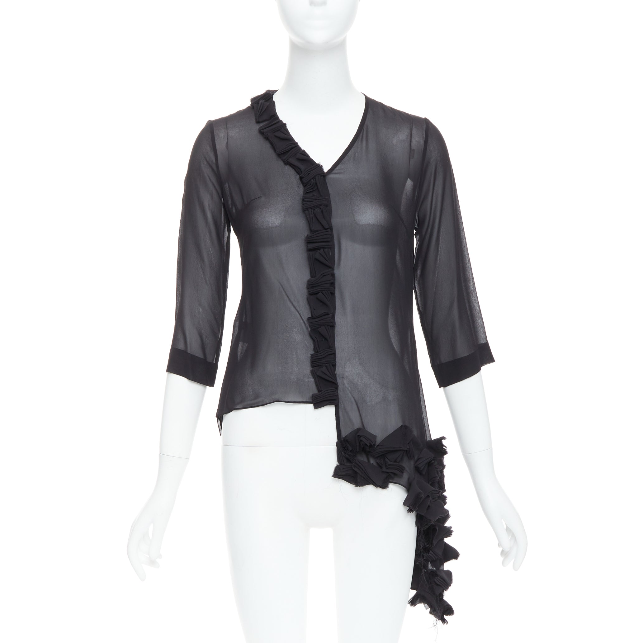 Unsigned / متعددة Silk Sheer Blouse