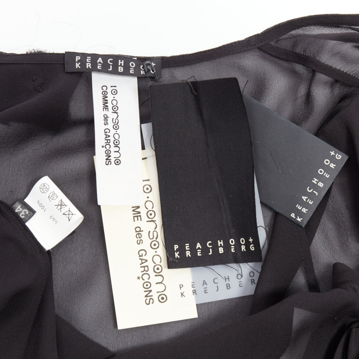 Unsigned / متعددة Silk Sheer Blouse - Image 10