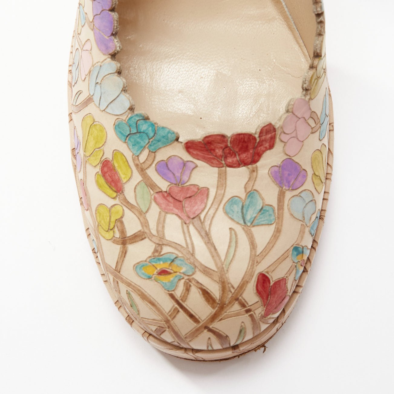 Unsigned / متعددة Floral Platform Pumps - Detail 1