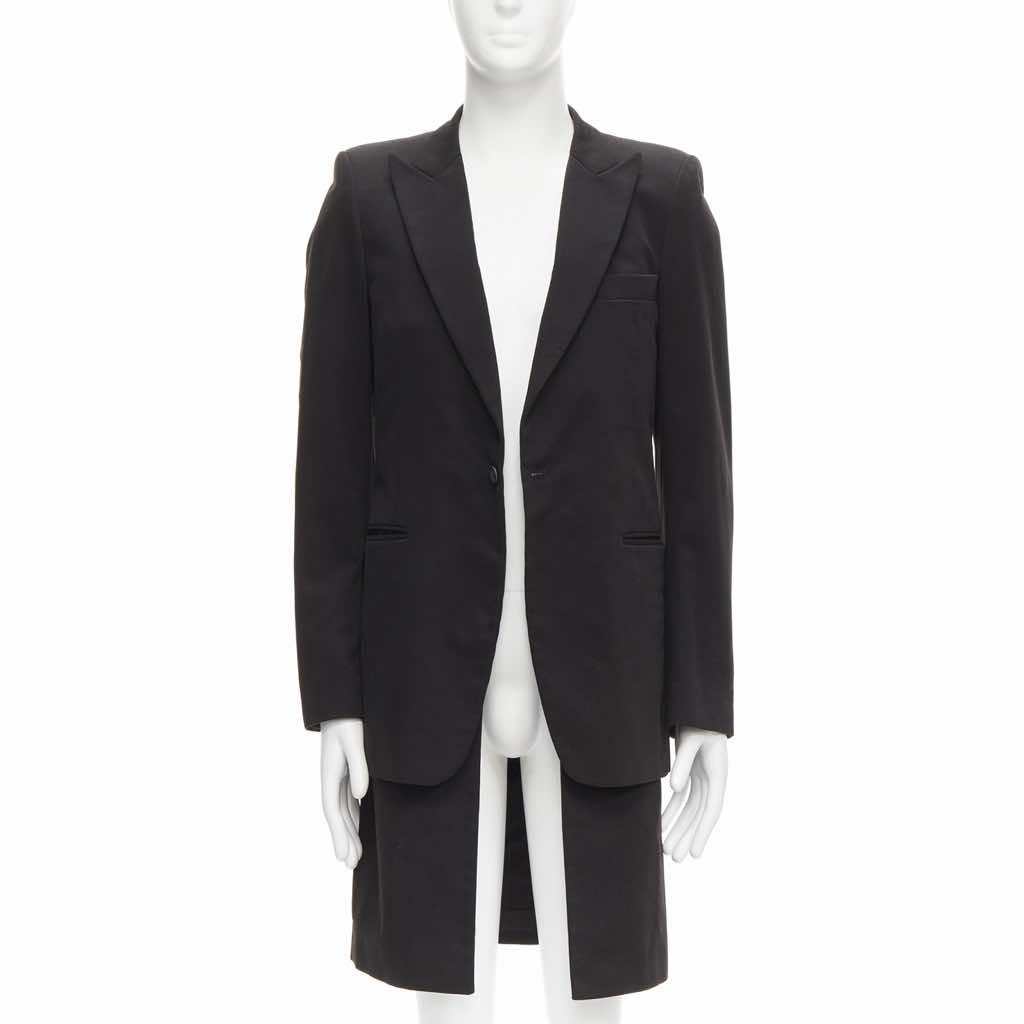 Raf Simons Black Layered Long Coat